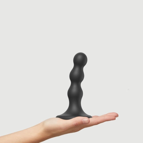 Насадка для страпона силиконовая черная Strap On Me Dildo размер S - 2