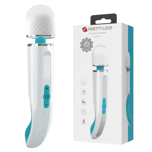 Кліторальний вібромасажер Ванд біло-блакитний Lybaile Colorful Massager Aylins - 1