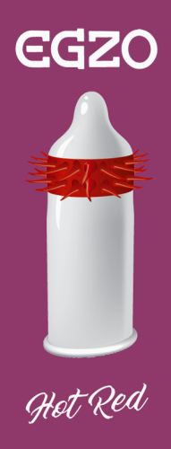 Презервативи EGZO Hot Red 1 шт - 2