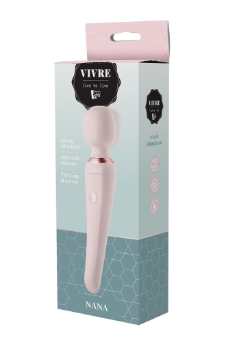 Вибратор в виде микрофона телесного цвета Dream Toys VIVRE BODYWAND NANA - 4
