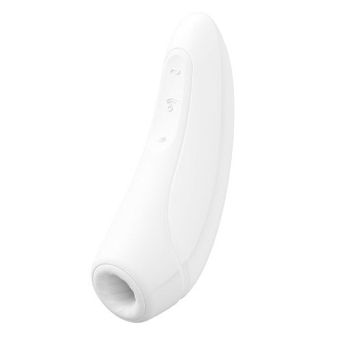 Вакуумный клиторальный стимулятор Satisfyer Curvy 1+ White - 5