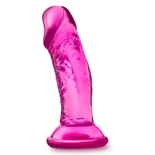 Анальная пробка в виде члена на присоске розовая Blush b Yours 