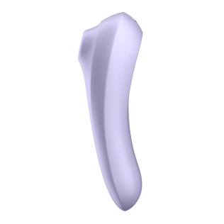 Смарт вібратор і вакуумний стимулятор для клітора 2-в-1 бузковий Satisfyer Dual Pleasure