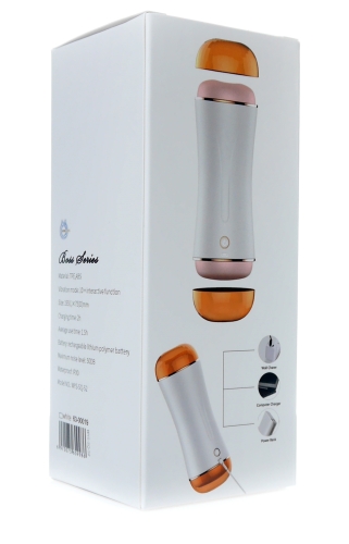 Подвійний мастурбатор Вагіна і ротик з вібростимуляцією BOSS Vibrating Masturbation Cup - 8