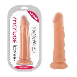 Фалоімітатор на присосці реалістичний Realistic Dong Flesh Mr. Rude 8.9 тілесний