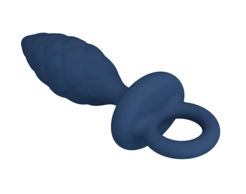 Анальная пробка с кольцом синяя LYBAILE MR.PLAY Butt Plug with Loop размер S - 4