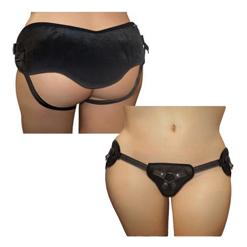 Трусы для страпона Sportsheets Plus Size Beginners Черные - 2