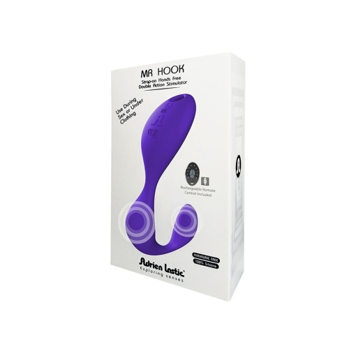 Вібратор для клітора і точки G Adrien Lastic Mr.Hook з бездротовим пультом LRS - 7