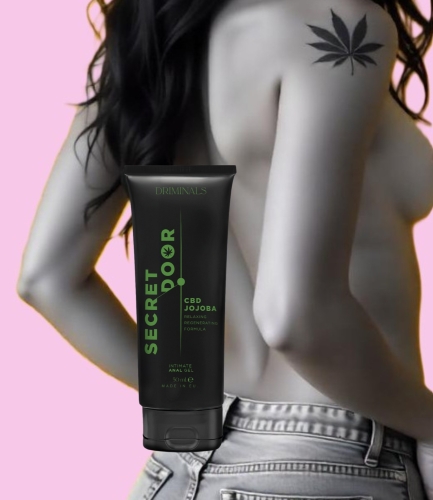 Анальный лубрикант с маслом жожоба и алое вера на водной основе Driminals Secret Door CBD &amp;amp; JOJOBA 50 мл - 2