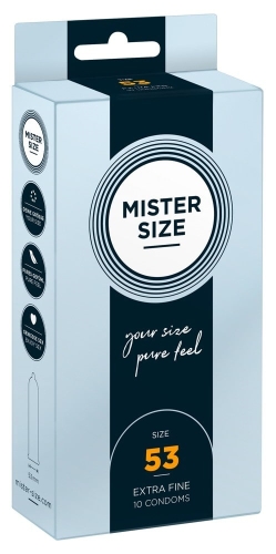 Презервативи Mister size 53 mm (мм) 10 штук Містер Сайз - 1