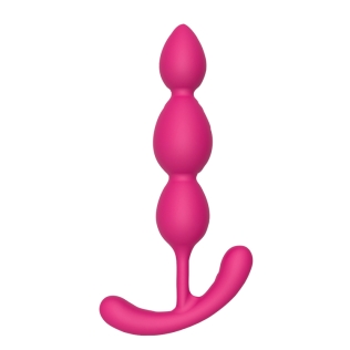 Анальные шарики розовые CHEEKY LOVE SILKY SMOOTH T-TEARDROP