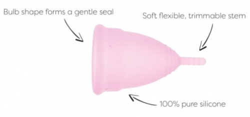 Менструальні чаші рожевого кольору Mae B Menstrual Cups розмір S - 6