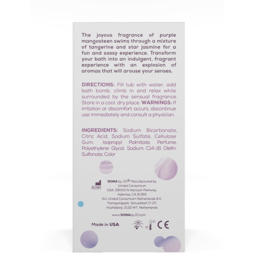 Бомбочка для ванни з ароматом тропіків Dona Bath Bomb-Sassy-Tropical Tease (140 гр) - 3