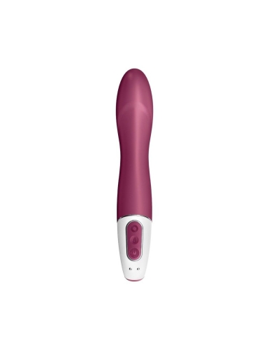 Вібратор для стимуляції точки G силіконовий бордовий водостійкий Satisfyer Big Heat - 3