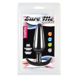 Анальна пробка з ручкою чорна Lovetoy Lure Me Classic розмір Large