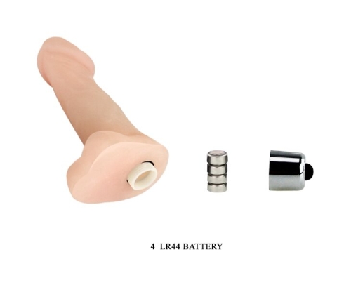 Невеликий реалістичний вібратор тілесного кольору Slick Pleasure - 7