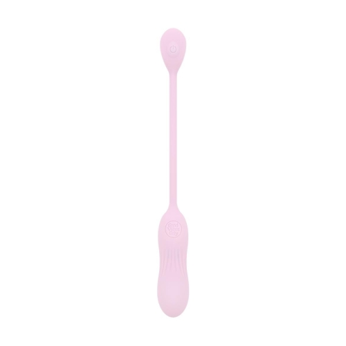 Виброяйцо вагинальное ребристое розового цвета Good Vibes Only SIVA Bullet Vibrator - 3