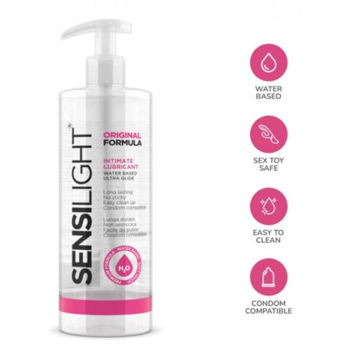 Лубрикант на водной основе с увлажняющим эффектом Intimateline Sensilight Original Formula 500мл - 3