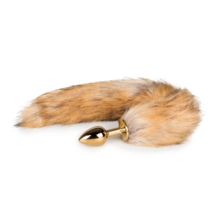 Анальная пробка с хвостиком S длина 40 см Fox Tail Plug Easy Toys