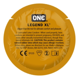 Презерватив для веганов большого размера из латекса прозрачного цвета One Legend XL 5 штук