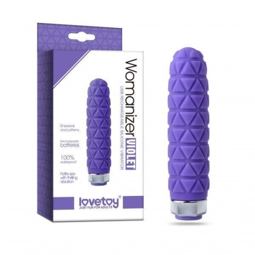 Мини вибратор для клитора Lovetoy Womanizer фиолетовый - 1