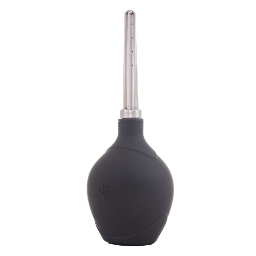 Анальна груша чорного кольору Lockink Sevanda Stream Enema Bulb - 5