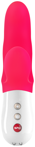 Вибратор со стимуляцией клитора розовый Fun Factory Miss Bi - 5