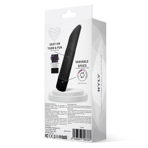 Віброкуль кліторальний чорний Latetobed ​​Nyly Multi-speed Stimulator - 3