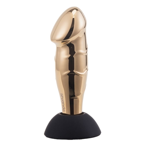 Вібромасажер простати золотистого кольору Lockink Sevanda Hercules Vibrating - 1