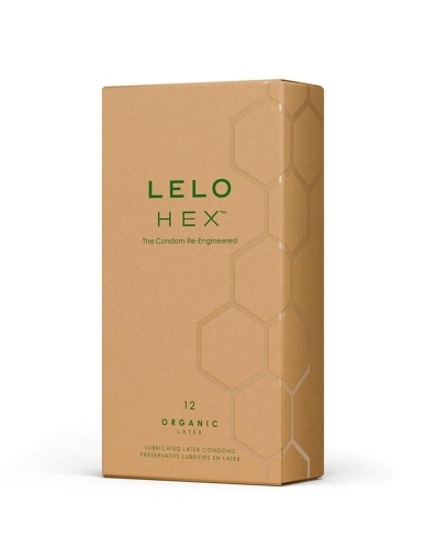 Презервативы тонкие и суперпрочные из органического латекса LELO HEX Condoms Organic 12 штук - 1