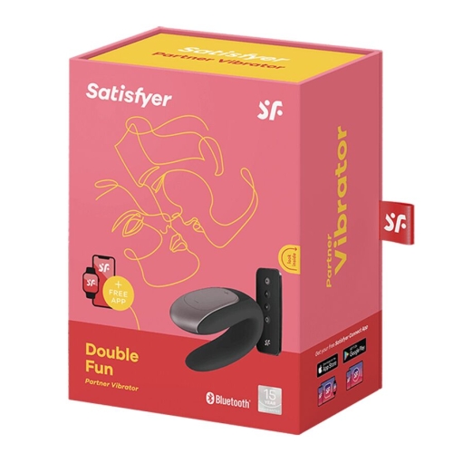 Смарт стимулятор для пар Сатисфаер Satisfyer Double Fun черный - 5