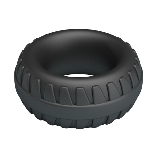 Ерекційне кільце на член чорне LYBAILE Crazy Bull №3 Dilson Super Soft - 4