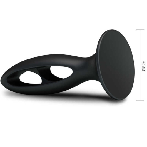 Анальна пробка з чорною присоскою Baile Fabulous Silicone - 5