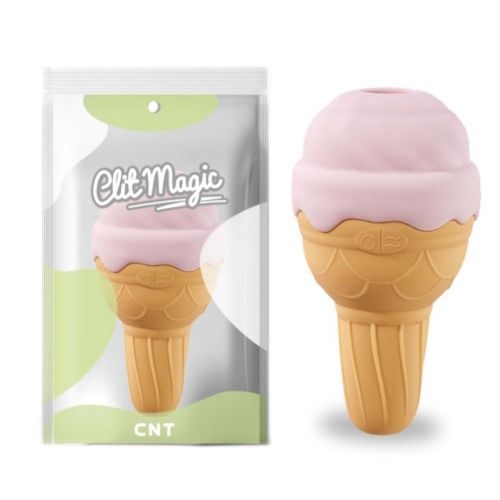 Вибратор для стимуляции клитора желтого цвета Cnt Ice Cream - 1