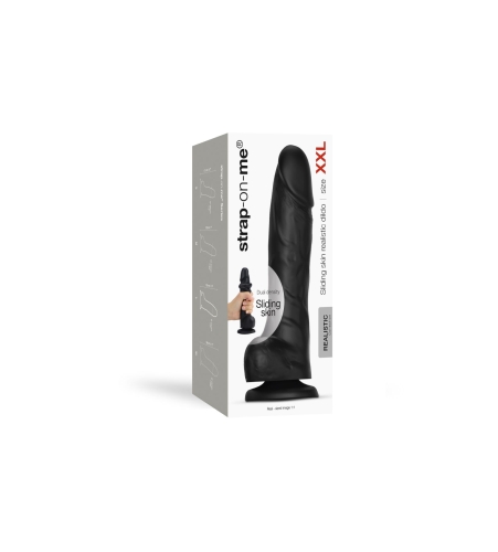 Фаллоимитатор Strap-On-Me SLIDING SKIN REALISTIC DILDO BLACK - XXL - 8
