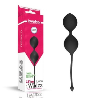 Вагінальні кульки силіконові Lovetoy iwhizz чорні