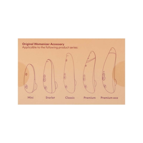 Сменные насадки для Womanizer Premium Eco розового цвета размер L 3 штуки - 4