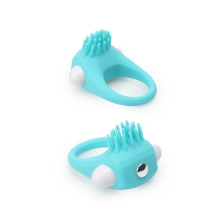 Эрекционное вибро-кольцо для члена голубое LIT-UP SILICONE STIMU RING 5