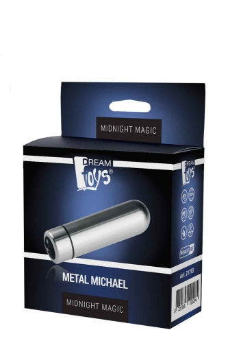 Вибропуля для клитора металлическая Dream Toys MIDNIGHT MAGIC METAL MICHAEL - 2