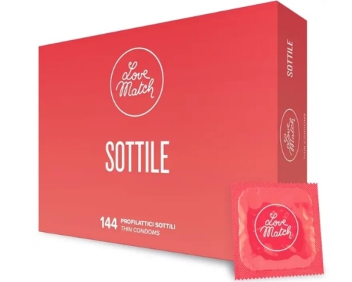 Ультратонкий презерватив прозорого кольору Love Match Sottile 1 штука - 1