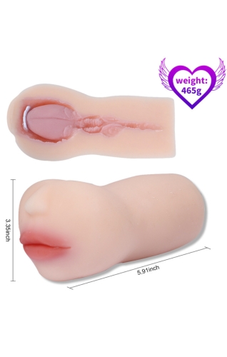 Мастурбатор ротик телесного цвета Xise Little Nose - 3