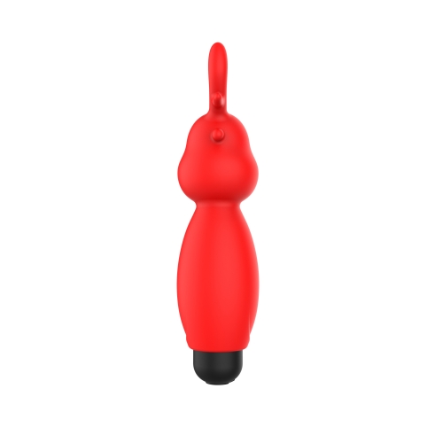 Міні-вібратор у формі оленя червоного кольору Erospace Sweet Play Mini Reindeer Vibrator модель A10 - 4