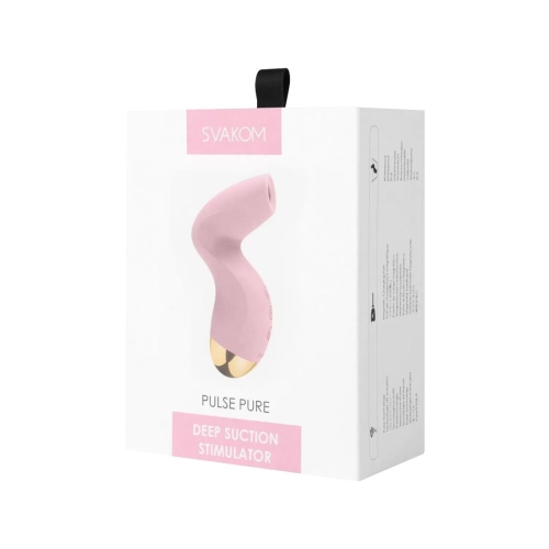 Вакуумный клиторальный стимулятор розового цвета Svakom Pulse Pure - 7
