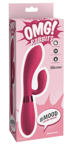 Вібратор із відростком для клітора рожевого кольору Pipedream Omg Rabbits - 2