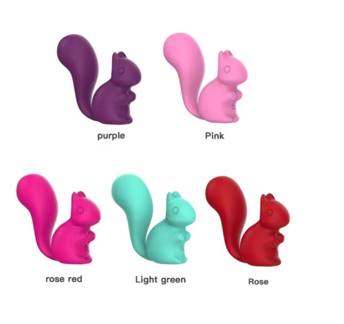Міні-вібратор кліторальний у формі білочки рожевий Every Night Toys Debbie 10 режимів вібрації - 6