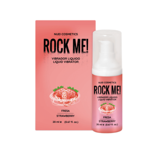 Жидкий вибратор со вкусом клубники Nuei ROCK ME 20 мл