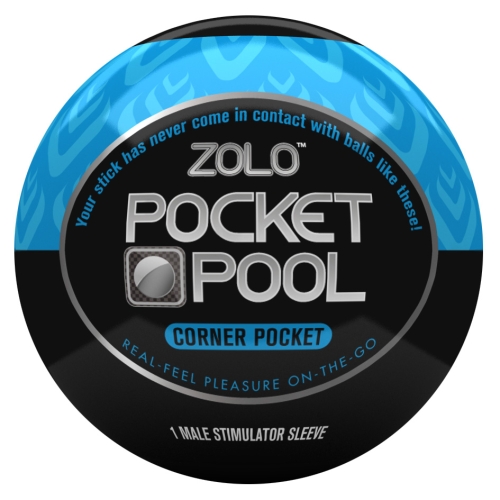 Мастурбатор яйцо синего цвета Zolo Pоcket pool Corner роcket - 1