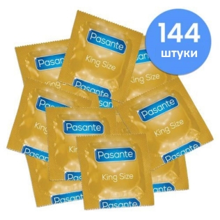 Презервативы увеличенного размера из латекса Pasante King Szie XL 144 штуки