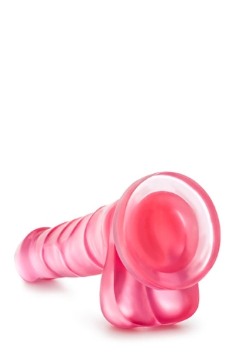 Фалоімітатор реалістичний на рожевий присосці Blush B Yours Sweet N Hard 4 довжина 196 мм - 3