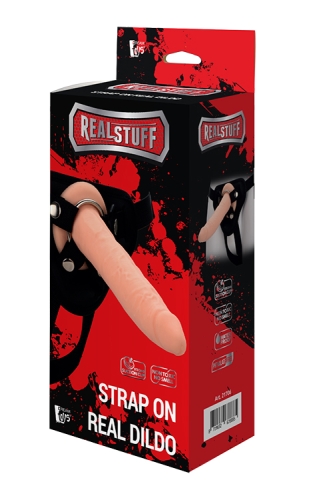 Реалістичний страпон на поясі зі знімним фалоімітатором REALSTUFF STRAP ON REAL DILDO - 2